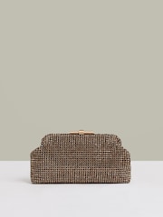 Dorado - Bolso clutch con adornos Adaline de Reiss - Imagen 1 de 6