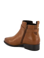 Dune London Brown Standard Fit Pepi Branded Trim Ankle Boots - Image 5 of 7