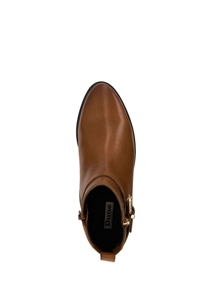 Dune London Brown Standard Fit Pepi Branded Trim Ankle Boots - Image 7 of 7