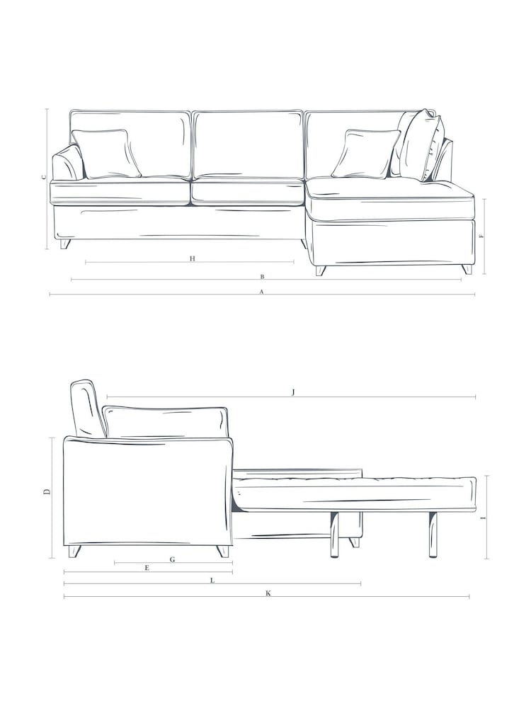 Willow & Hall Royal Blue Alderton Sofa Bed - Image 5 of 5 Willow & Hall Royal Blue Alderton Sofa Bed - Image 5 of 5