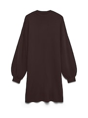 Brun - Vero Moda Puffärm Jumper Klänning - Bild 5 av 5