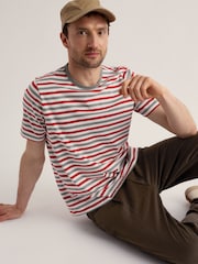 Rosso - Seasalt Cornwall Seven Seas Sailor T Shirt - Immagine 2 di 5
