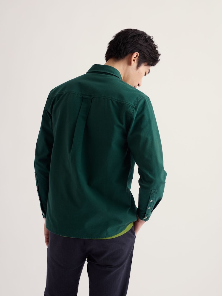 Seasalt Cornwall Green Jenken Garment Dyed Oxford Shirt - Image 2 of 5 Seasalt Cornwall Green Jenken Garment Dyed Oxford Shirt - Image 2 of 5
