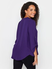 M&Co Purple Turn Back Sleeve Blouse - Image 2 of 4