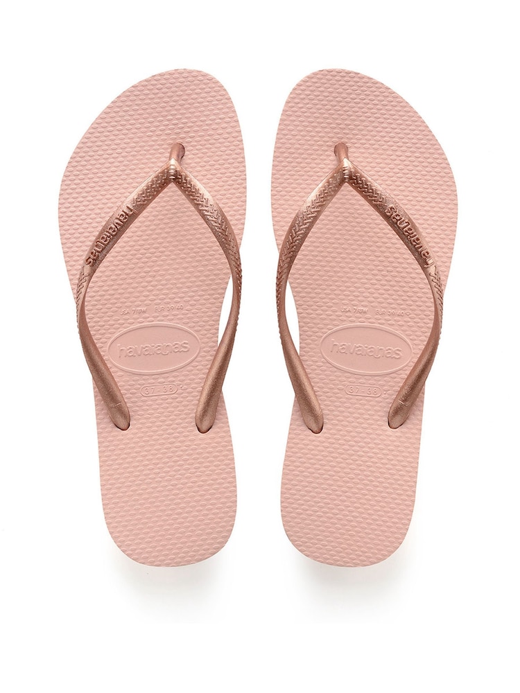 Havaianas Kids Slim Pink Flip Flops - Image 1 of 5