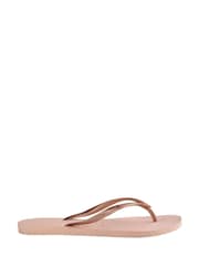 Havaianas Kids Slim Pink Flip Flops - Image 2 of 5