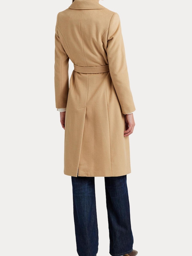 Lauren Ralph Lauren Belted Wool Blend Wrap Coat - Image 3 of 10