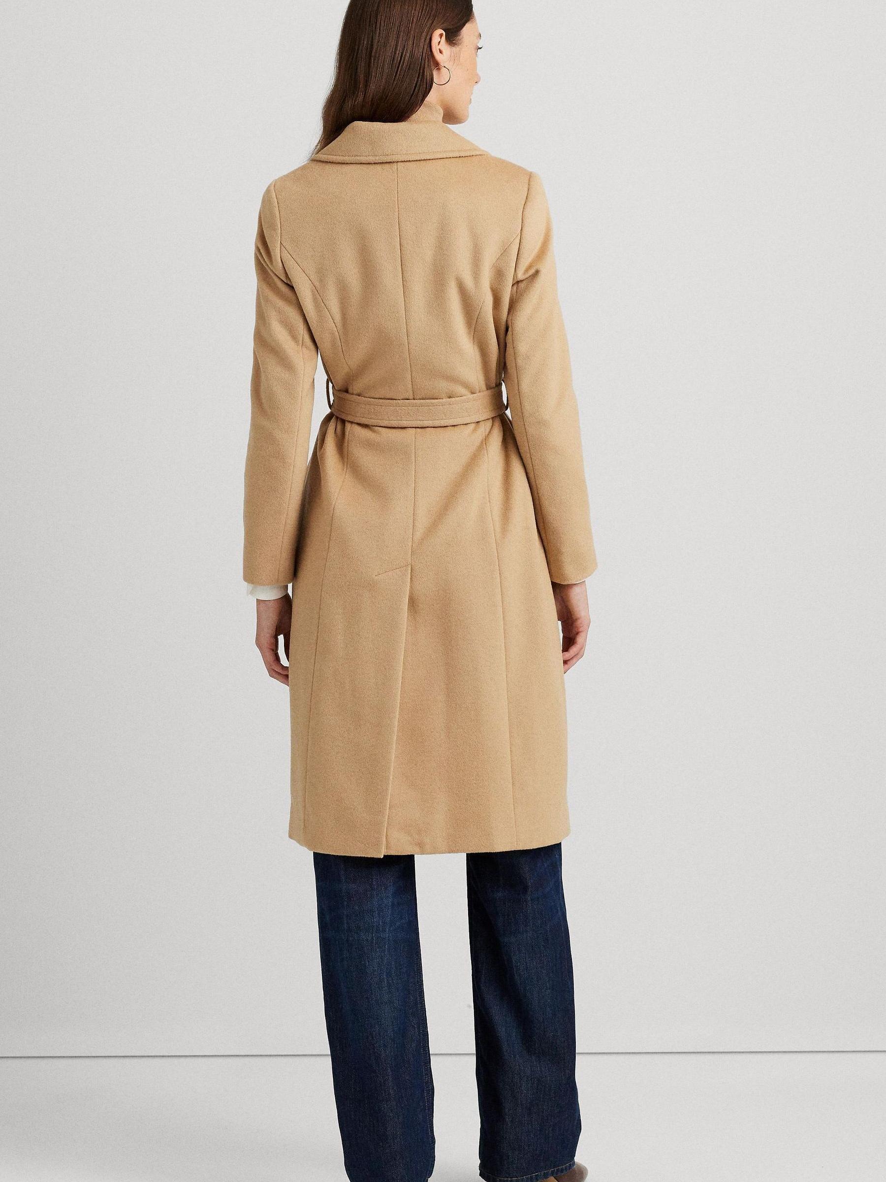 Buy Lauren Ralph Lauren Belted Wool Blend Wrap Coat from Buy Lauren Ralph Lauren Belted Wool Blend Wrap Coat from
