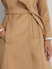 Lauren Ralph Lauren Belted Wool Blend Wrap Coat - Image 9 of 10