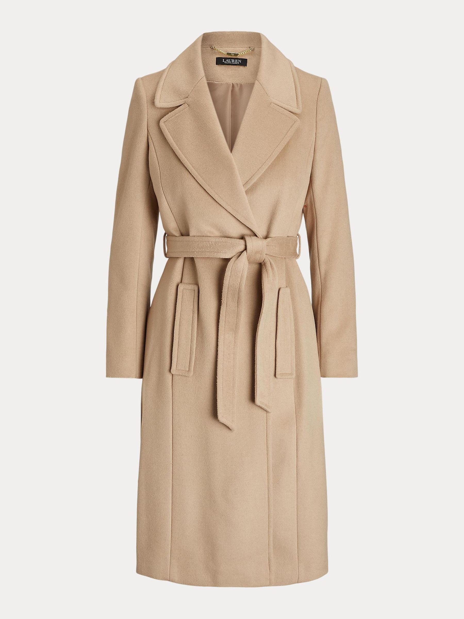 Wool blend wrap coat ralph lauren 2025