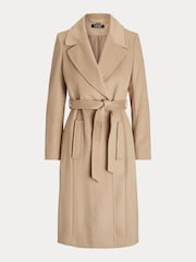 Lauren Ralph Lauren Belted Wool Blend Wrap Coat - Image 10 of 10