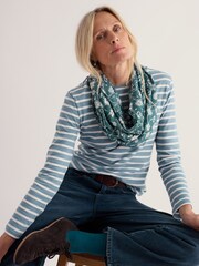 Seasalt Cornwall Blue Pentillie Snood Scarve - Image 1 of 3
