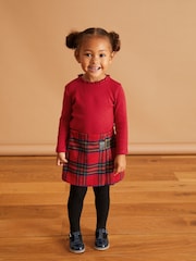 Red Kilt Skirt & Tights Set (3mths-10yrs) - Image 2 of 9