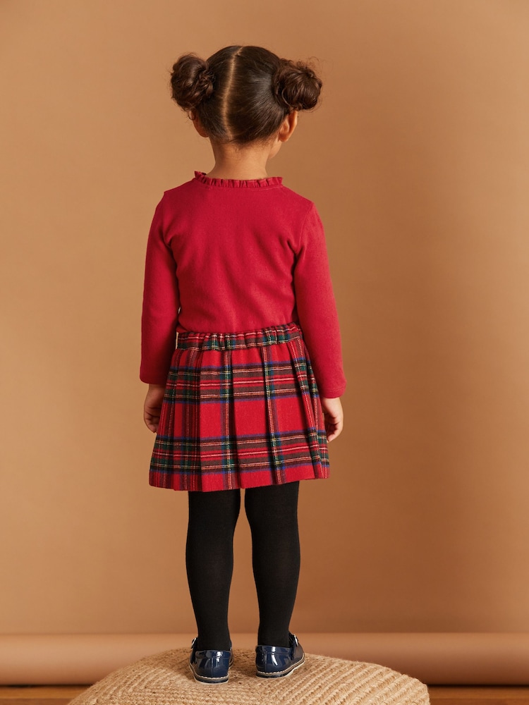 Red Kilt Skirt & Tights Set (3mths-10yrs) - Image 3 of 9