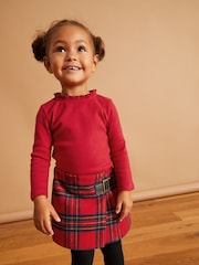 Red Kilt Skirt & Tights Set (3mths-10yrs) - Image 4 of 9