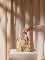 Cath Kidston Yellow Floral Fancy Small Coated Bookbag - Image 2 of 6