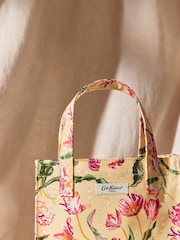 Cath Kidston Yellow Floral Fancy Small Coated Bookbag - Image 4 of 6