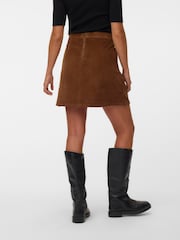 VERO MODA Brown High Waist Corduroy Mini Skirt - Image 4 of 6