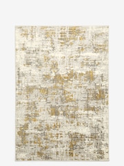 Ochre Yellow Gold Mica Abstract Rug - Image 2 of 4