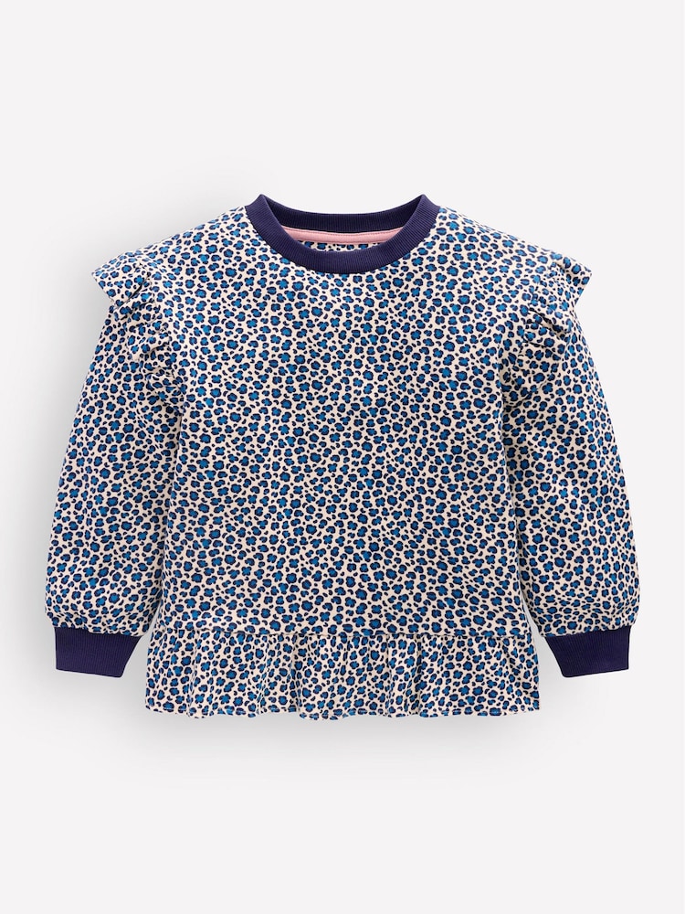 Boden Blue Pretty Frill Sweatshirt - Image 1 of 3 Boden Blue Pretty Frill Sweatshirt - Image 1 of 3