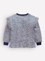 Boden Blue Pretty Frill Sweatshirt - Image 2 of 3