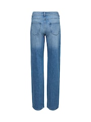 Mamalicious Blue Maternity Side Elastic Straight Jeans - Image 2 of 2