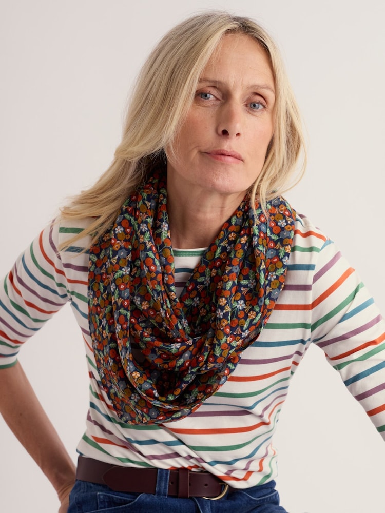 Seasalt Cornwall Red Pentillie Snood Scarve - Image 1 of 3 Seasalt Cornwall Red Pentillie Snood Scarve - Image 1 of 3