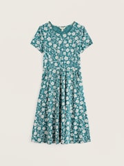 Seasalt Cornwall Blue Short Sleeve April Dress - Image 1 of 4