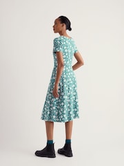 Seasalt Cornwall Blue Short Sleeve April Dress - Image 3 of 4
