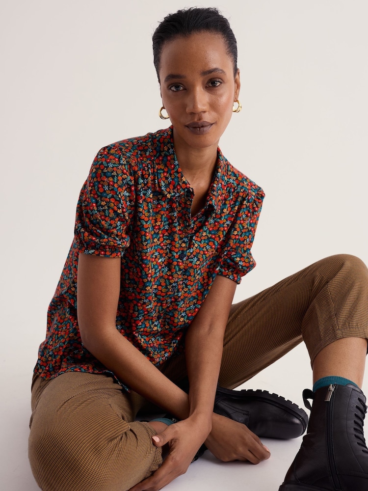 Seasalt Cornwall Blue Embrace Shirt - Image 1 of 5 Seasalt Cornwall Blue Embrace Shirt - Image 1 of 5