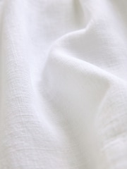 White Linen Blend Boy Shorts - Image 6 of 6