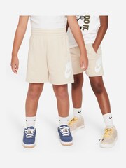 Nike White Club Fleece French Terry Shorts - Image 7 of 9