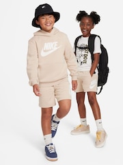 Nike White Club Fleece French Terry Shorts - Image 9 of 9
