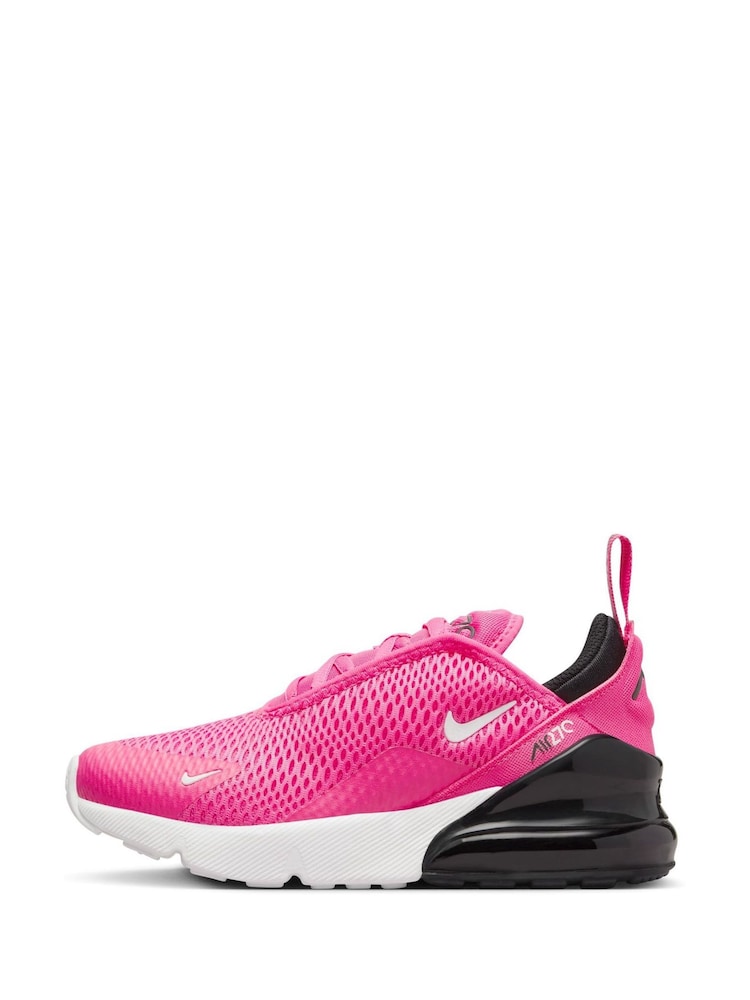 Nike Pink Junior Air Max 270 Trainers - Image 2 of 10