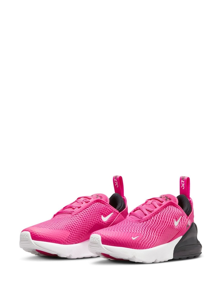 Nike Pink Junior Air Max 270 Trainers - Image 5 of 10