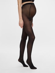 Mamalicious Black Maternity 50D Over Bump Tights 2 Pack - Image 3 of 5