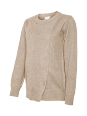 Mamalicious Maternity and Nursing Long Sleeve Knitted Top - Image 6 de 6