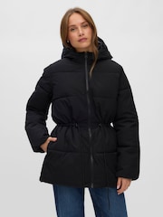 VERO MODA Hooded Puffer Coat with Waist Draw Cord - 圖片 1，共 5