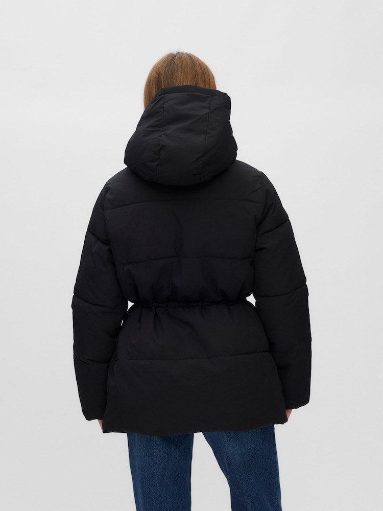 VERO MODA Hooded Puffer Coat with Waist Draw Cord - 圖片 2，共 5