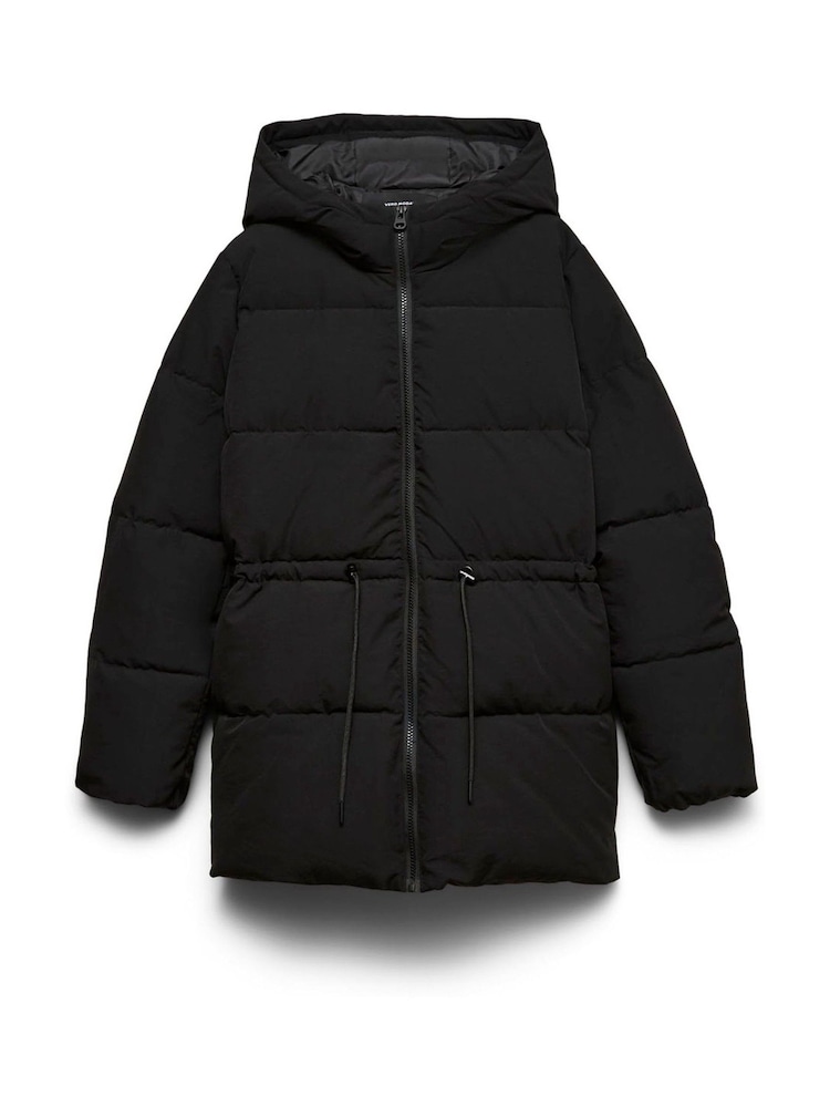 VERO MODA Hooded Puffer Coat with Waist Draw Cord - 圖片 5，共 5