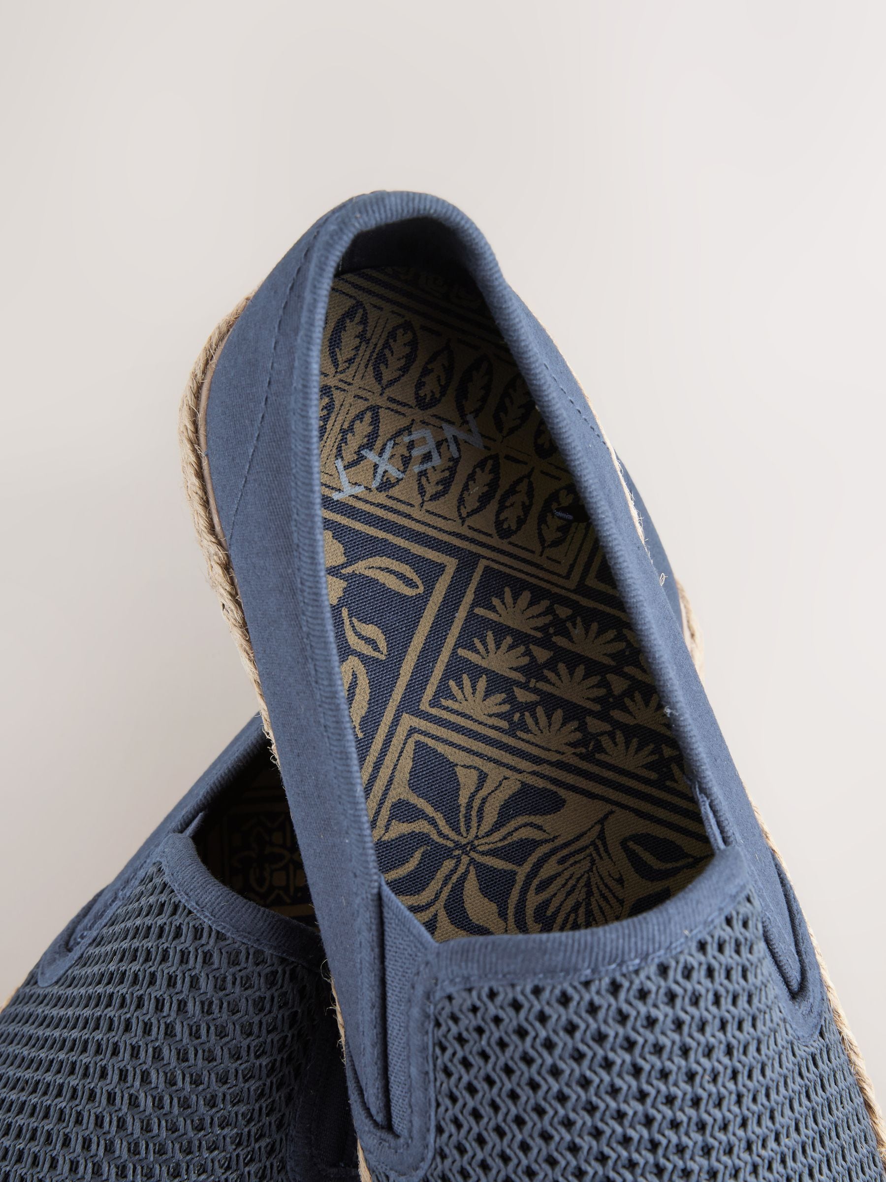 Navy blue espadrilles clearance