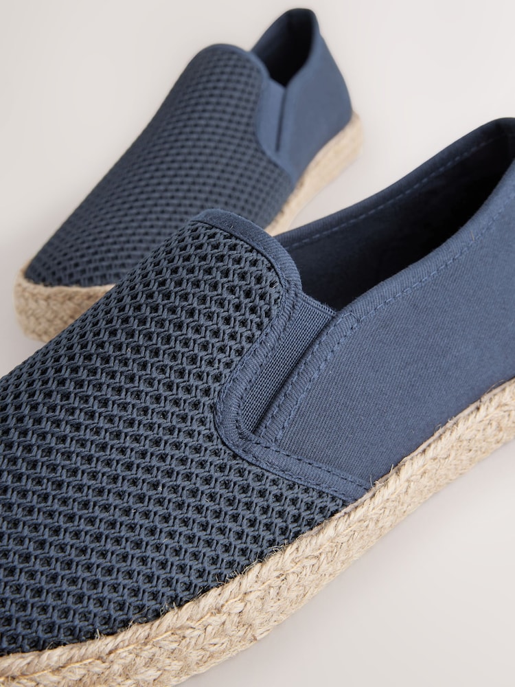 Espadrille Flats Navy Blue Espadrille Authentic Pre-loved Tory