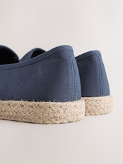 Navy Blue Mesh Espadrilles - Image 7 of 7