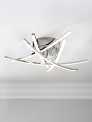Chrome Amari 5 Arm Flush Ceiling Light - Image 2 of 8