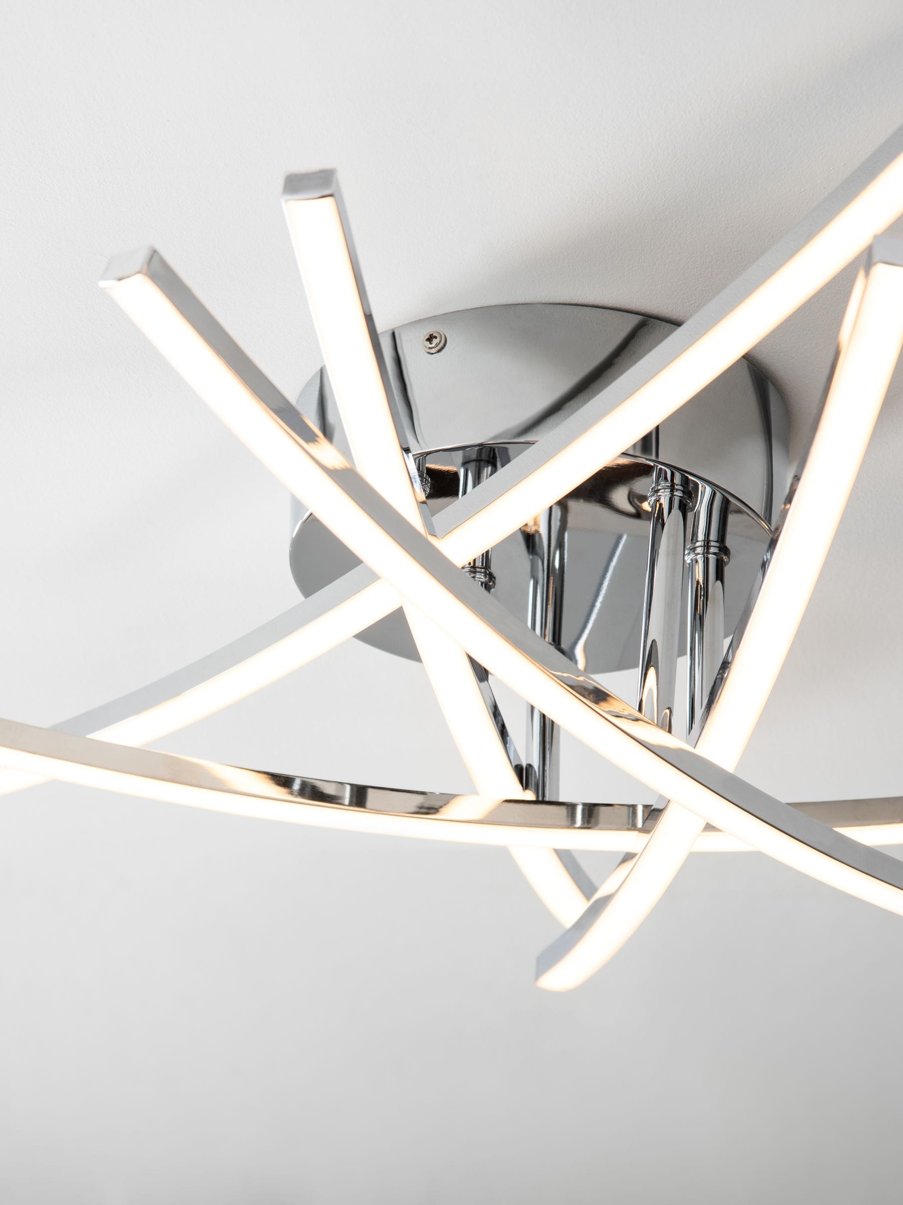 Buy Chrome Amari 5 Arm Flush Ceiling Light from Next Ireland
