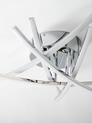 Chrome Amari 5 Arm Flush Ceiling Light - Image 4 of 8
