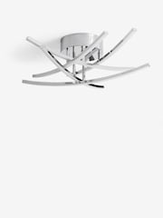 Chrome Amari 5 Arm Flush Ceiling Light - Image 6 of 8