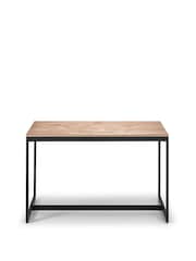 Julian Bowen Natural Tribeca Dining Table and 4 Monroe Chairs Set - Image 2 of 6