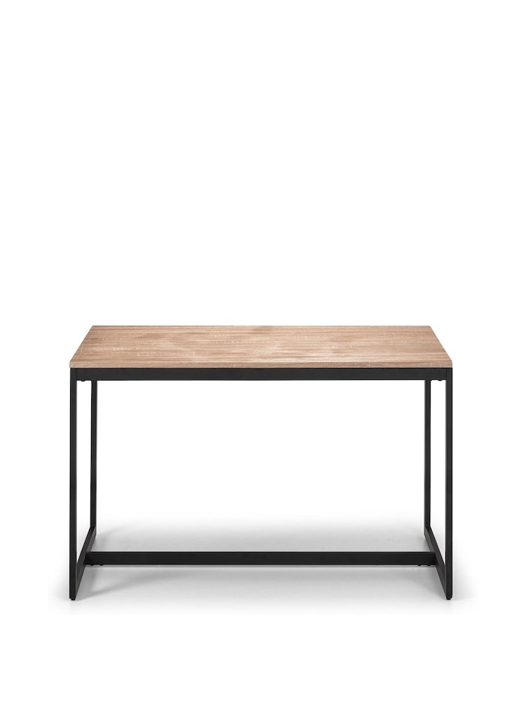 Julian Bowen Natural Tribeca Dining Table and 4 Monroe Chairs Set - Image 2 of 6