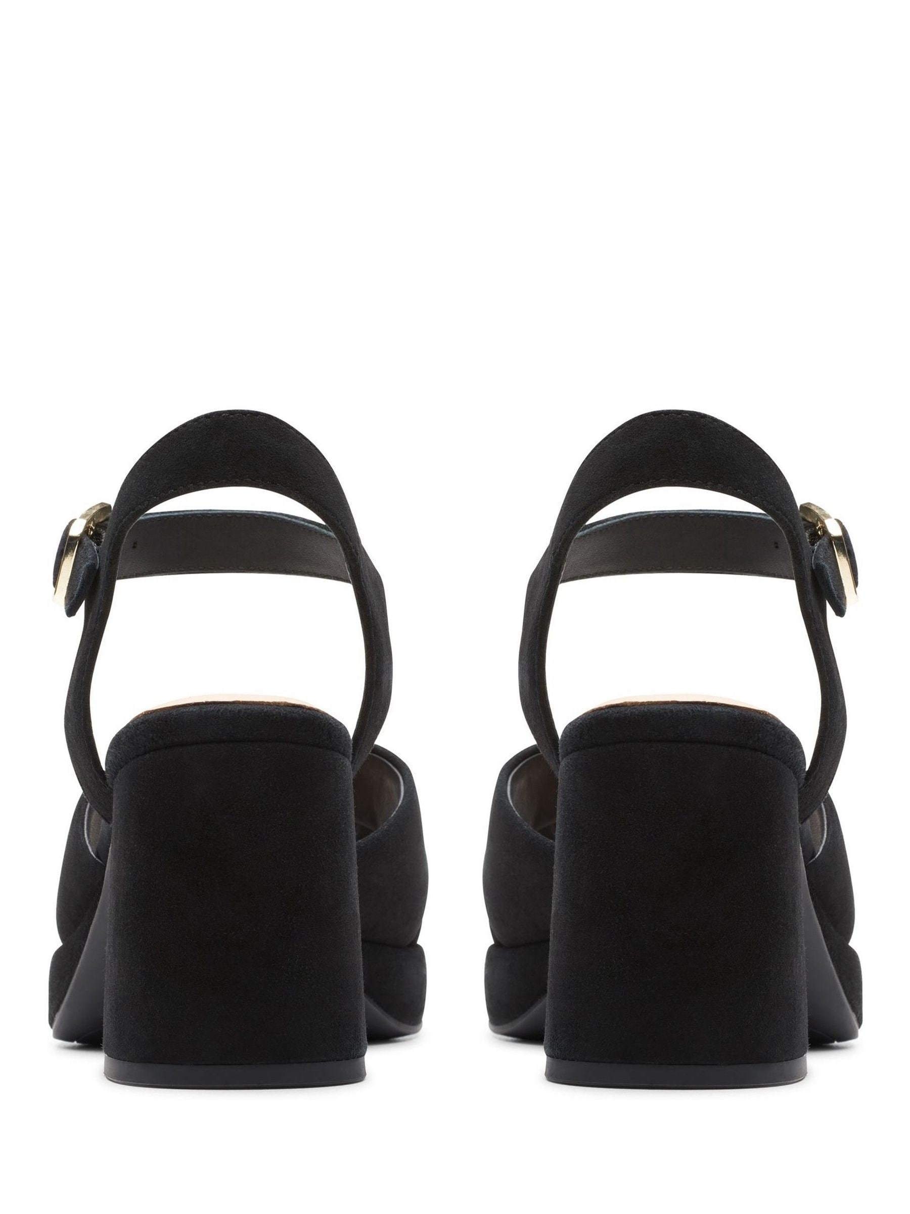 Buy Clarks Black Suede Ritzy 75 Rae Sandals from the Next UK